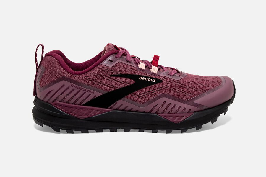 Brooks Cascadia 15 Trail Loopschoenen Dames - Bordeaux - 076518BKZ